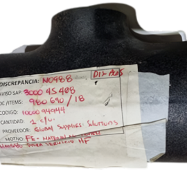 Tee Reductora 6" x 4" SCH 40 ASTM A234 WPB - PIPESTEC Seamless